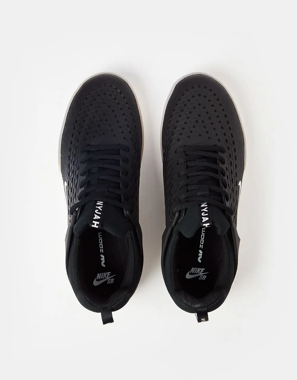 Asics Shoes For Bad Knees Nike SB Zoom Nyjah 3 Skate Shoes - Black/White-Black-Summit White