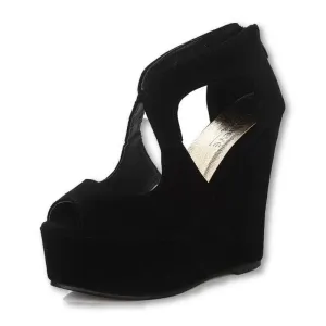 FASHION 11cm High Heel Women Sandals Summer Wedge Shoes Fretwork Platform Sandal Gladiator Sandals Women Little Wedge Sandals