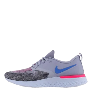 Odyssey React 2 Flyknit Blue/Black/Grey Running Shoes With A High Arch