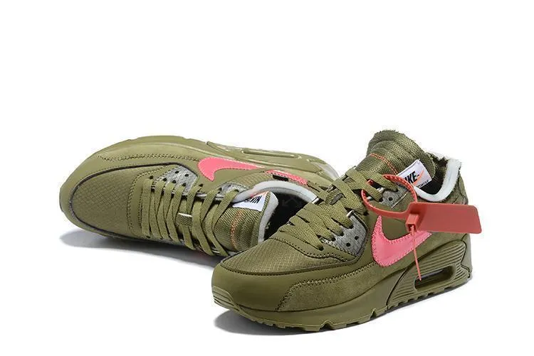 OFF-WHITE x Nike Air Max 90 'Olive' Shoes Sneaker !!! CYBER MONDAY SALE !!! Asics Size Guide Shoes