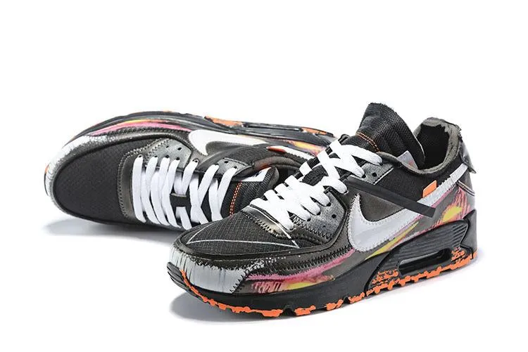 OFF-WHITE x Nike Air Max 90 'The Ten' Shoes Sneaker Sale Men Size US 7, 8, 8.5, 9, 10, 11 Hyrox Shoes Asics