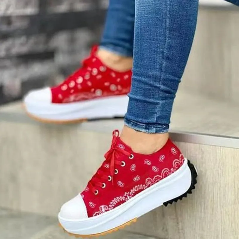 Designer High Top Sneakers Fashion Women Sneakers Casual Sport Shoes Pattern Canvas