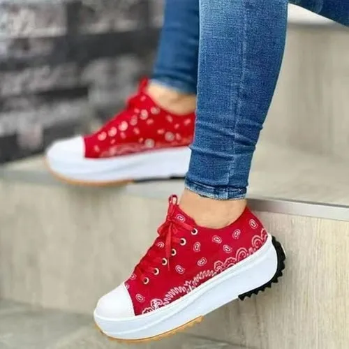 Jd Sneakers Fashion Women Sneakers Casual Sport Shoes Pattern Canvas