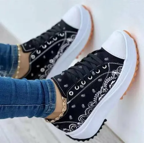 Hike Sneakers Fashion Women Sneakers Casual Sport Shoes Pattern Canvas