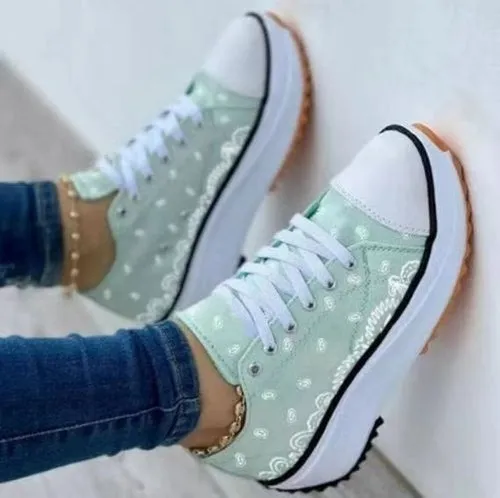 Sneakers Vans Fashion Women Sneakers Casual Sport Shoes Pattern Canvas