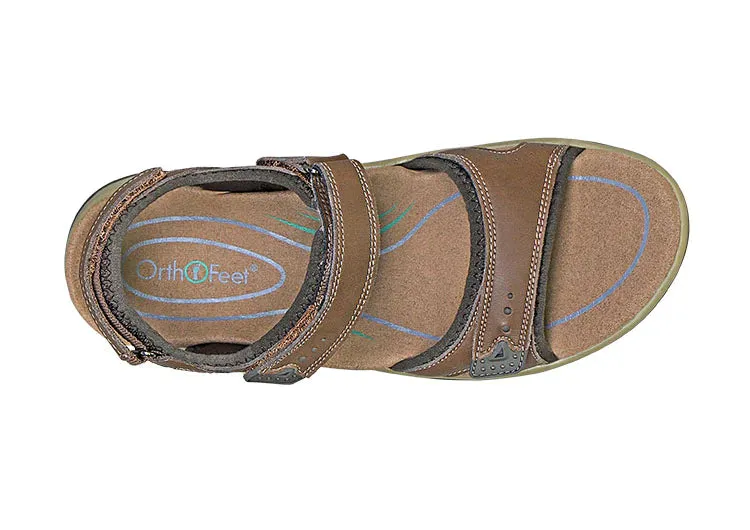 Sandals For Bunions Orthofeet Women Malibu Two Way Strap - Brown