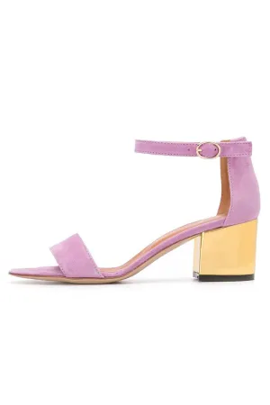 Best Sandals For Plantar Party Suede Peep Toe Sandals Chunky Heel Evening Shoes With Ankle Strap