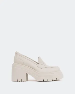 Chip Off White Leather Gyw Loafers