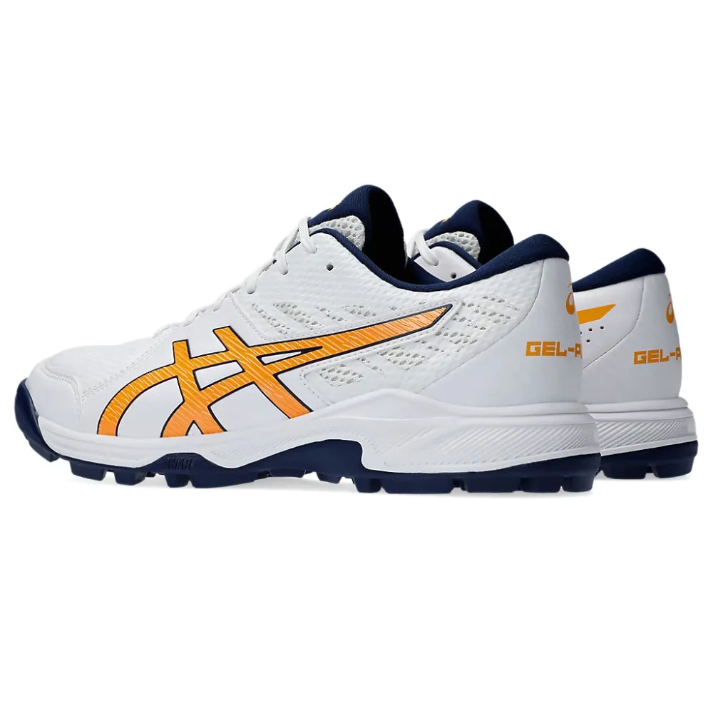 Asics Drip Shoes ASICS Men's Gel-Peake 2 Cricket Shoe (White/Stadium Orange)