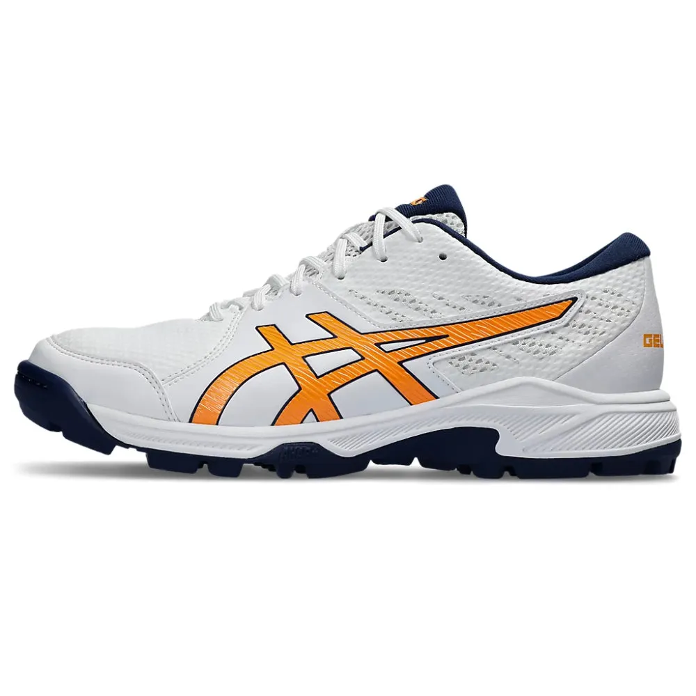 Asics Running Gel Shoes ASICS Men's Gel-Peake 2 Cricket Shoe (White/Stadium Orange)