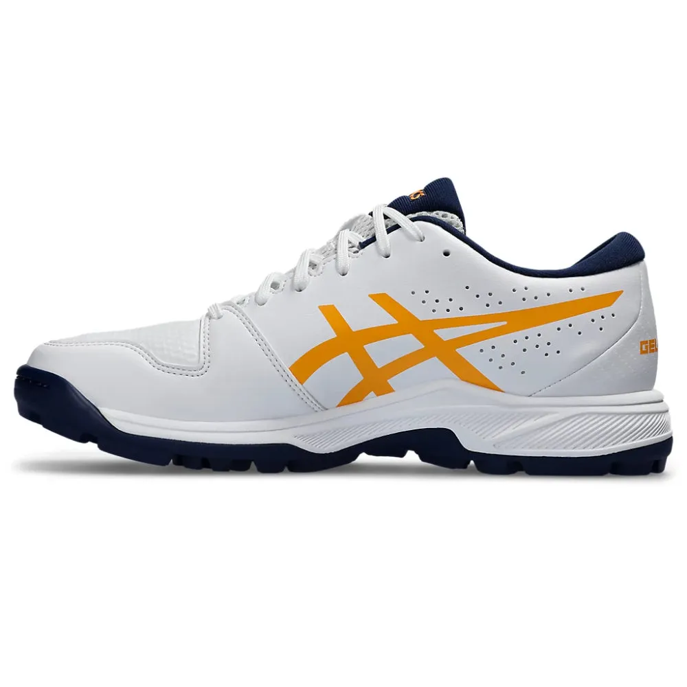 ASICS Men's Gel-Peake 2 Cricket Shoe (White/Stadium Orange) Asics 19 Running Shoes