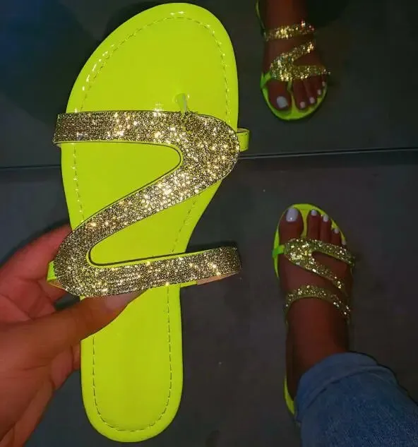 Flat Bling Slippers Transparent Soft Jelly Shoes Flip Flops Sandals Slides 5 Different Colors Ruby Slippers Stolen