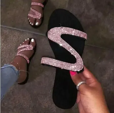 Flat Bling Slippers Transparent Soft Jelly Shoes Flip Flops Sandals Slides 5 Different Colors Sheep Fur Slippers