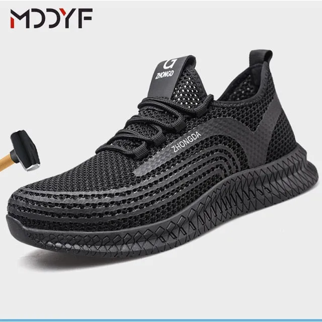 Best Composite Toe Work Boots For Concrete Breathable wrok shoes Men Safety Shoes lightweight Boots Steel Toe Cap Men Boots Indestructible Shoes Puncture-Proof Work Sneake