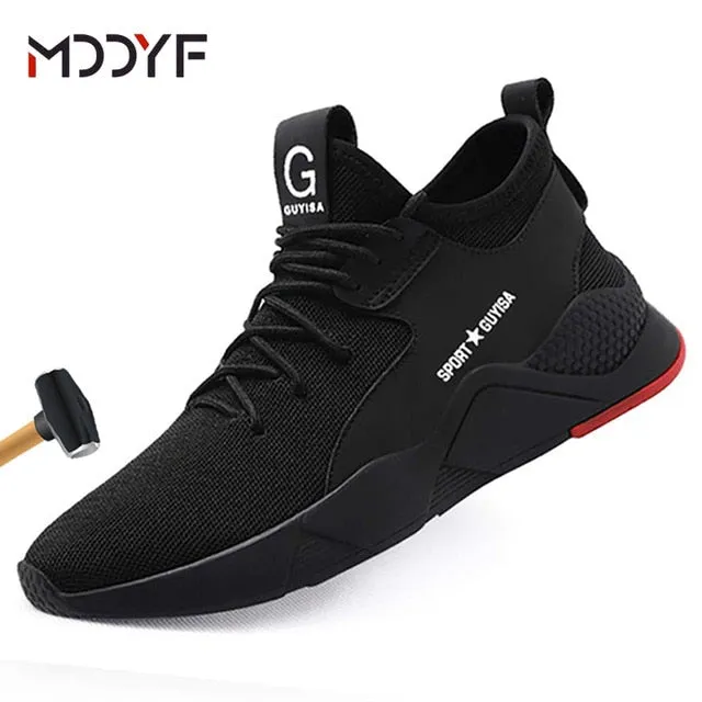 Irish Work Boots Breathable wrok shoes Men Safety Shoes lightweight Boots Steel Toe Cap Men Boots Indestructible Shoes Puncture-Proof Work Sneake