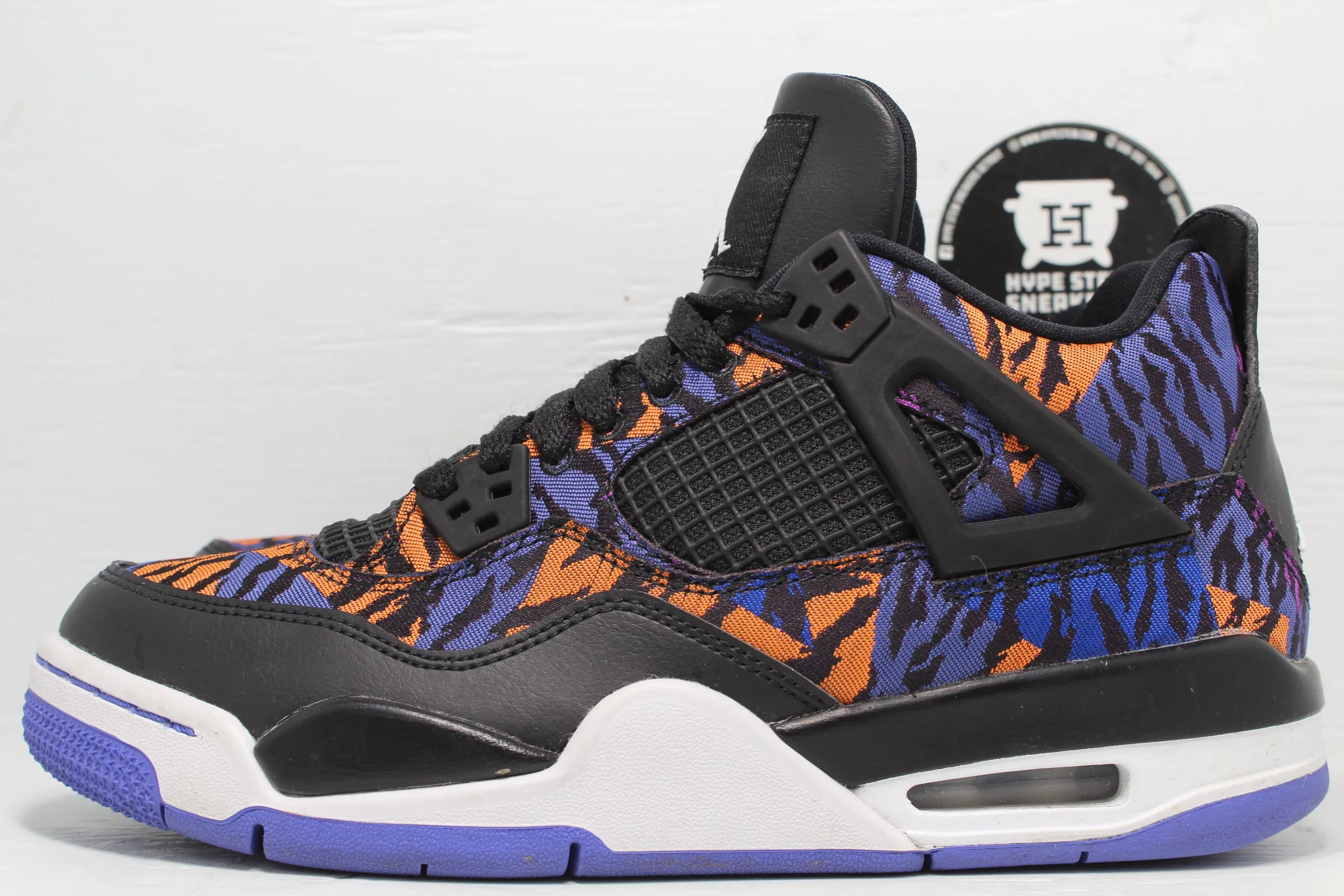 Nike Air Jordan 4 Black Rush Violet (GS) No Insoles Tokyo Shoes Asics