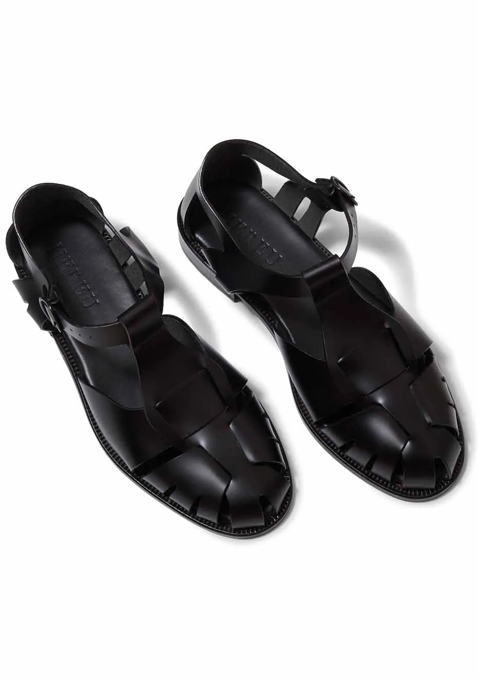 Loafers With No Heel Pesca Men's Fisherman Sandal Black