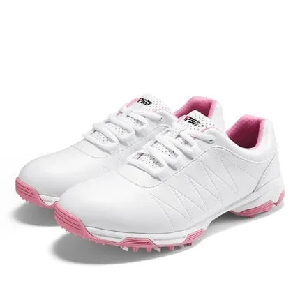 Pgm Women Golf Ball Waterproof Shoes Women Lightweight Sports Shoes Ladies Non-Slip Spikes Tennis Baseball Sneakers Breathable Balenciagas Sneakers
