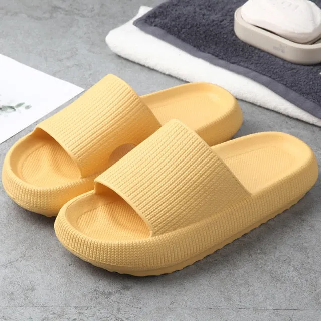 Platform Slippers Thick Soles Slippers Fashion Women Shoes Slippers Heels