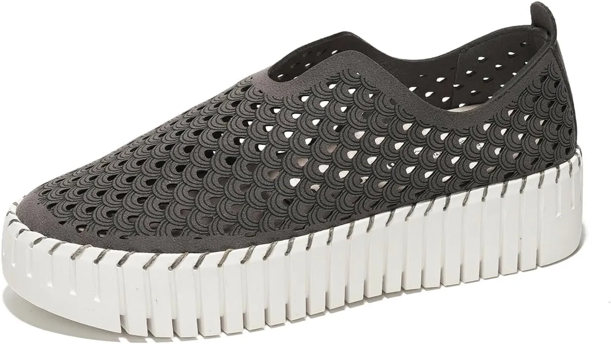 Best Work Boots For Golf Course Platform Sneakers for Women - Lightweight Shoes for Women - Slip-On Womens Shoes, Non Slip Work Shoes Women, Leather Insole Walking Shoes Women Footwear (Daffodil)