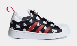 Hello Kitty Superstar 360 Preschool Lifestyle Shoes (Black/Red) Adidas Best Basketball Shoes