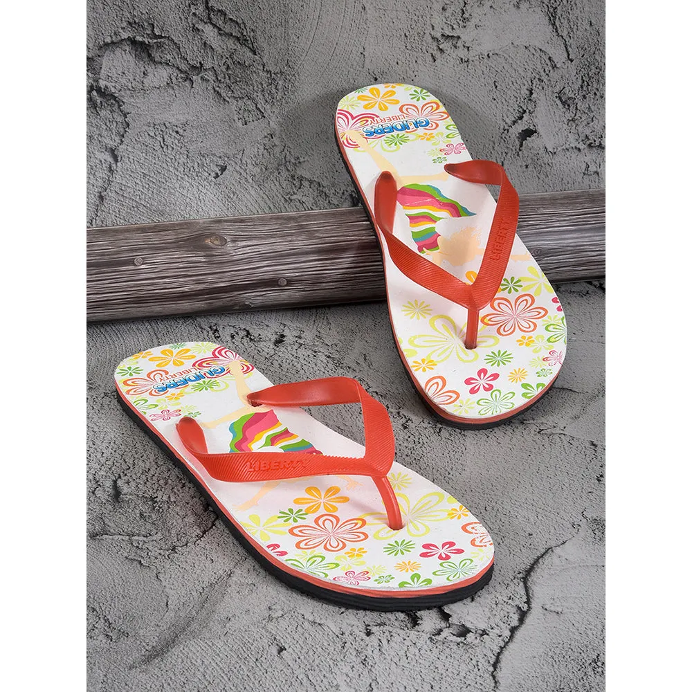 Gliders Casual Black Flip Flop For Women AHA-124E By Liberty V Sporty Flip Flops