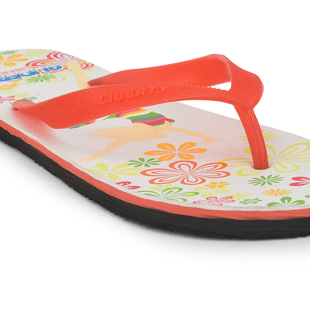 Gliders Casual Black Flip Flop For Women AHA-124E By Liberty Flip Flops With Back Strap