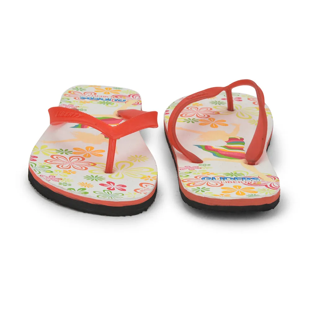 Gliders Casual Black Flip Flop For Women AHA-124E By Liberty Bare Traps Flip Flops