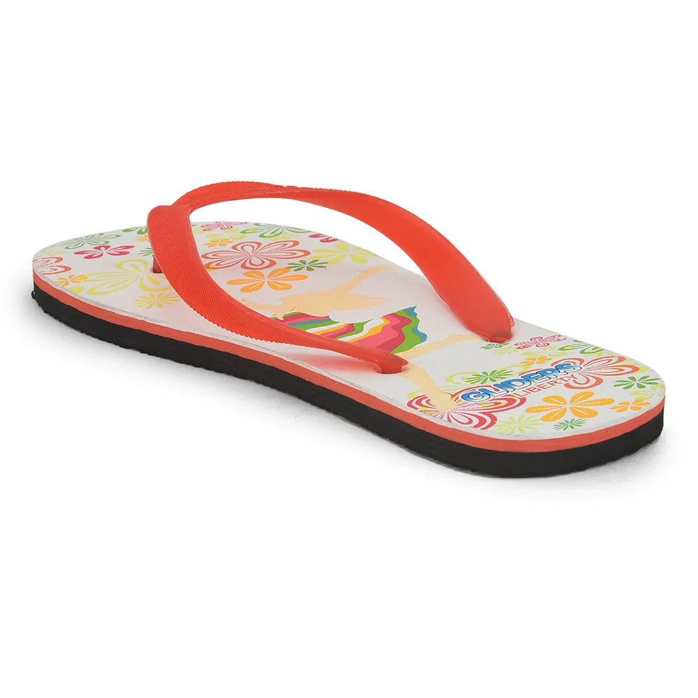 Gliders Casual Black Flip Flop For Women AHA-124E By Liberty Flip Flops Size 15