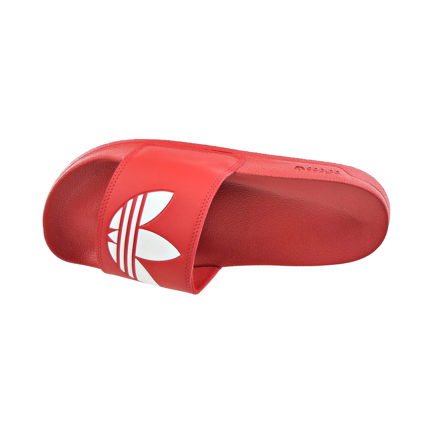 Adidas Adilette Lite Men's Slides Scarlet-Cloud White Bottoms For Slippers