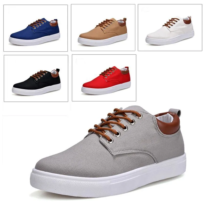 White Sneakers With Suit Comfortable Casual  Mens Canvas Shoes