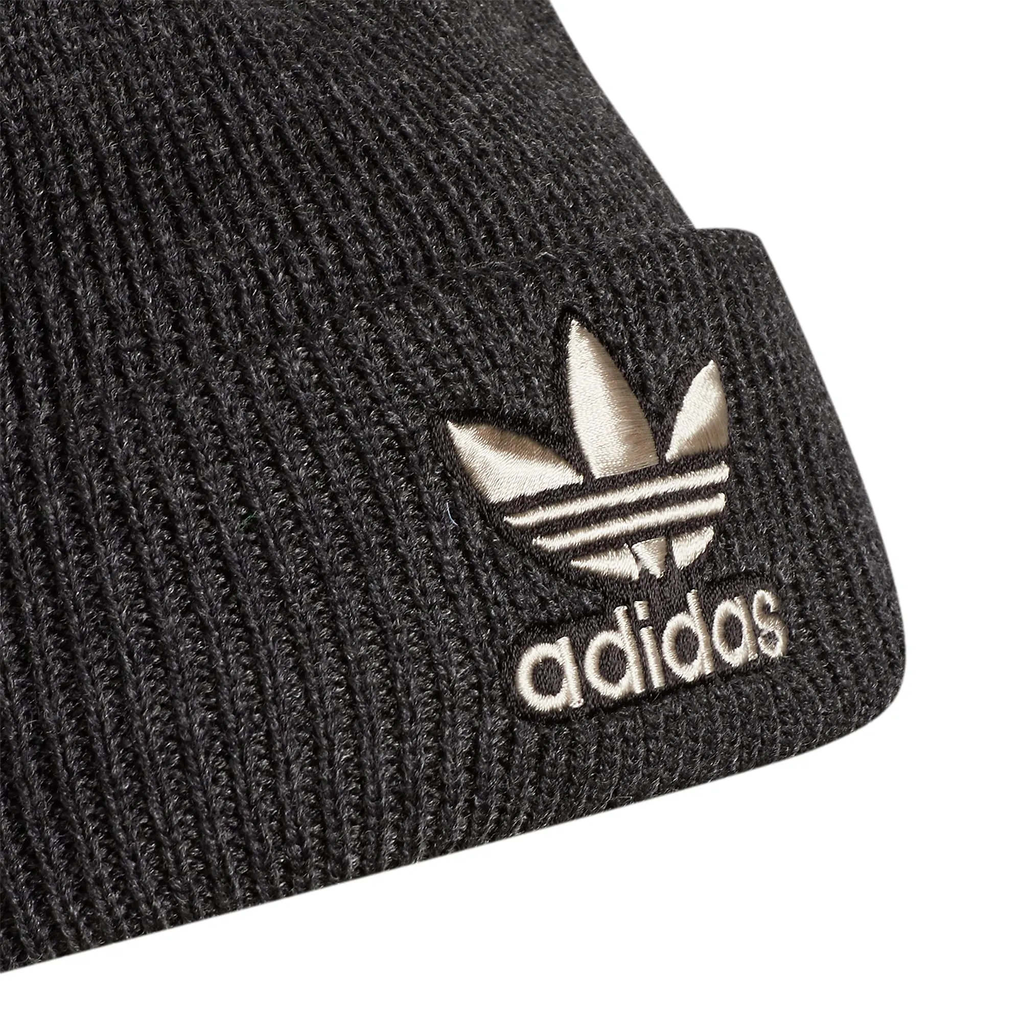 New Balance 550s All White adidas Originals Unisex Originals Trefoil Beanie, Black/Alumina Beige, One Size