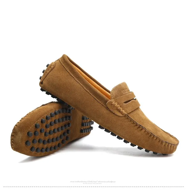 Men's penny loafers soft casual driving shoes daily slip on flats Adrien Loafers