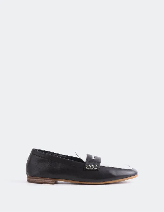 Skye Black Ice Leather Loafers For Prom
