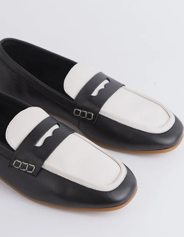 Comfortable Leather Loafers Skye Black Ice Leather