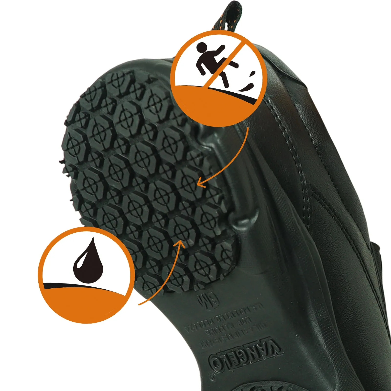 Most Comfortable Construction Work Boots VANGELO Women Slip Resistant Shoe AVA-3 Black