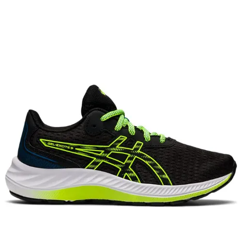 Best Asics Shoes For Squash Asics Gel-Excite 9 GS Black/Hazard Green