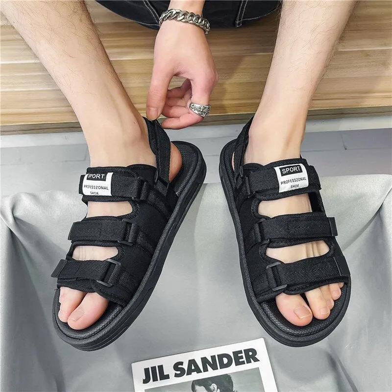 Men Beach Shoes Summer Sandals Men's Beach Non-Slip Sports Cute Strappy Sandals