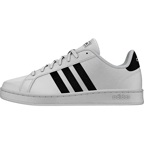 Adidas Girls Grand Court Core Black/FTWR White Leather Tennis Shoes-6 UK (F36483) Adidas Kids Lite Racer Adapt 7.0 Shoes
