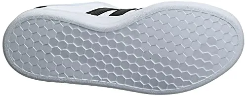 Adidas Girls Grand Court Core Black/FTWR White Leather Tennis Shoes-6 UK (F36483) Adidas Cloudfoam Racer Slip On Shoes