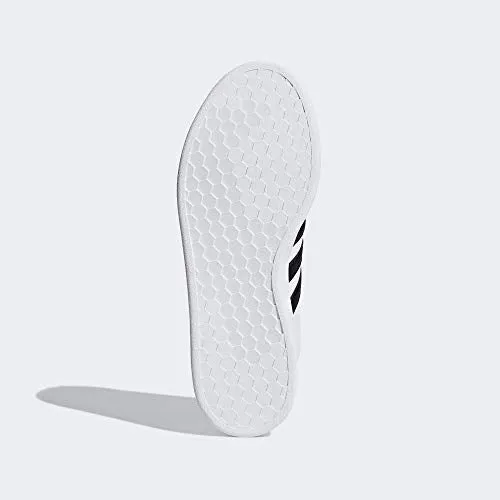 Adidas Girls Grand Court Core Black/FTWR White Leather Tennis Shoes-6 UK (F36483) Adidas By Stella Mccartney Solarglide Running Shoes