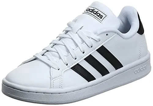 Adidas Girls Grand Court Core Black/FTWR White Leather Tennis Shoes-6 UK (F36483) Adidas Bw Army Shoes