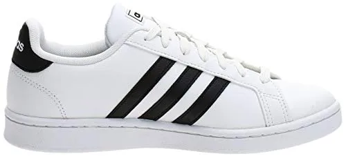 Adidas Girls Grand Court Core Black/FTWR White Leather Tennis Shoes-6 UK (F36483) Adidas Intelligent Shoe