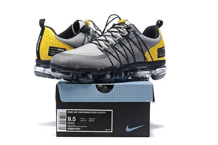 Asics Tennis Shoes Nz Nike Air Vapormax Run Utility "Grey Amarillo" Shoes Sneakers Men !!! CYBER MONDAY SALE !!!