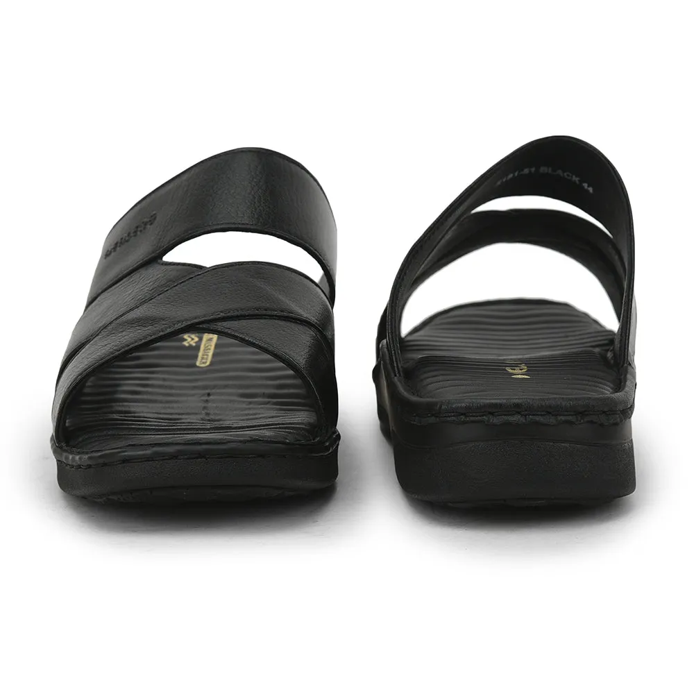 Healers Casual Slippers For Men (Black) 2191-51 By Liberty Ugg Slippers Dupe