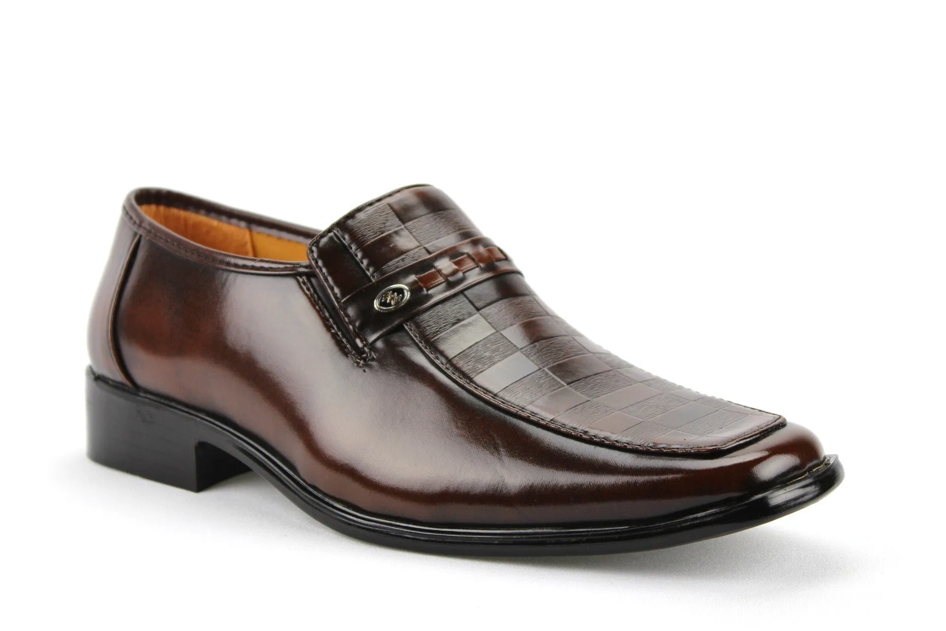 Antigua Pictures New Men's 20082 Checkered Design Dress Loafer Shoes