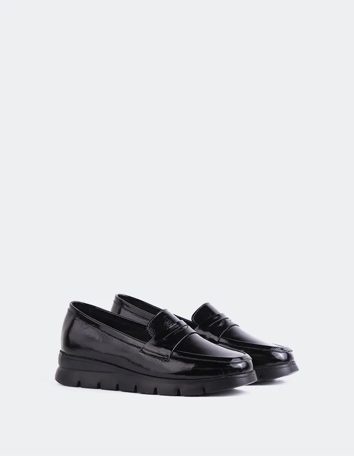 Harmani Black Patent Brooks Loafers