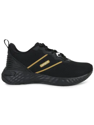 PRESTON Black Men's Running Shoes Best Running Shoe Brand