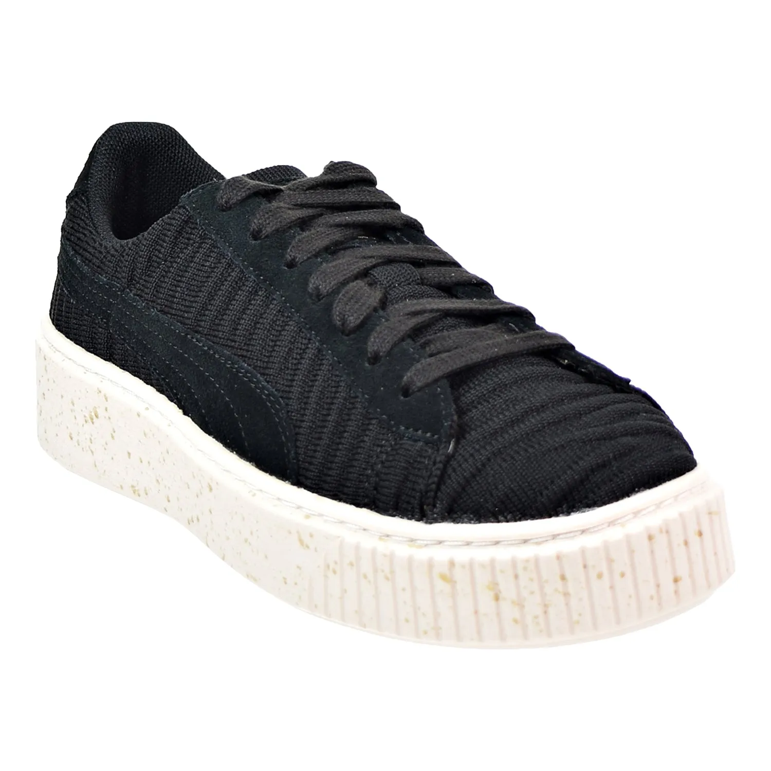 Puma Basket Platform OW Women's Shoes Puma Black/Whisper White Asics Shoes Usa Sale