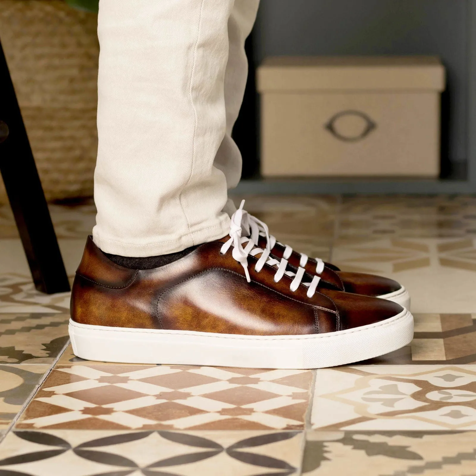 B Width Work Boots Men's Trainers Patina Burgundy 5326